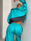 Zip Up Long Sleeve Top and Pants Set nicholesgifts