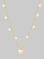 Women 18K Gold-Plated Double Layered Heart Necklace Gift For Valentine's Day nicholesgifts
