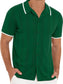 Men's Full Size Button Down Short Sleeve Shirt Plus Size nicholesgifts