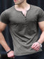 Men's Button Detail Short Sleeve Top nicholesgifts