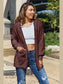 Full Size Teddy Hooded Jacket with Pockets nicholesgifts