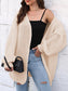Women Open Front Dropped Shoulder Longline Cardigan nicholesgifts