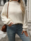 Mock Neck Long Sleeve Sweater nicholesgifts