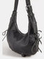 Fame Larger Leather Crescent Shoulder Bag nicholesgifts