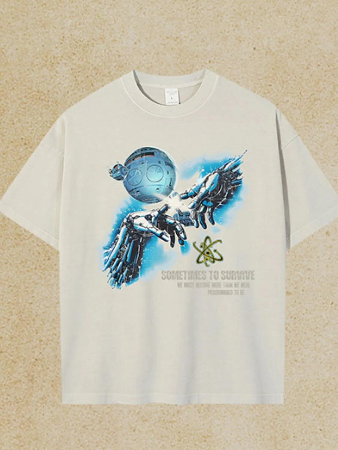 Men's Graphic Round Neck Half Sleeve T-Shirt Trendsi