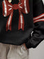 Bow Front Dropped Shoulder Sweatshirt nicholesgifts