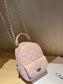 Quilted Mini Backpack Bag nicholesgifts