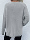 Notched Long Sleeve Sweater nicholesgifts