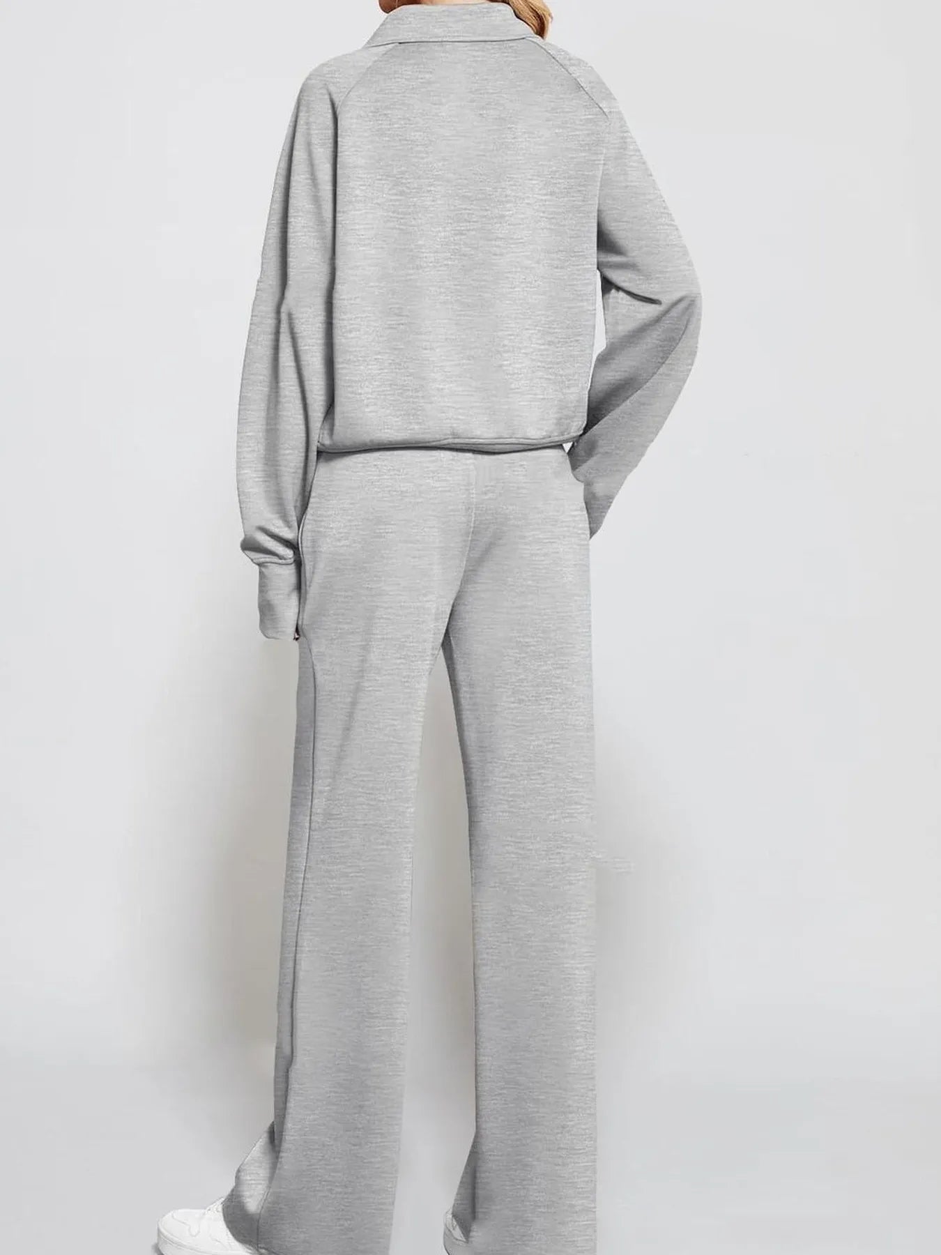 Half Zip Long Sleeve Top and Pants Set NicholesGifts