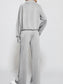 Women Half Zip Long Sleeve Top and Pants Set nicholesgifts