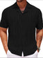 Men's Plus Size Collared Neck Short Sleeve Shirt nicholesgifts