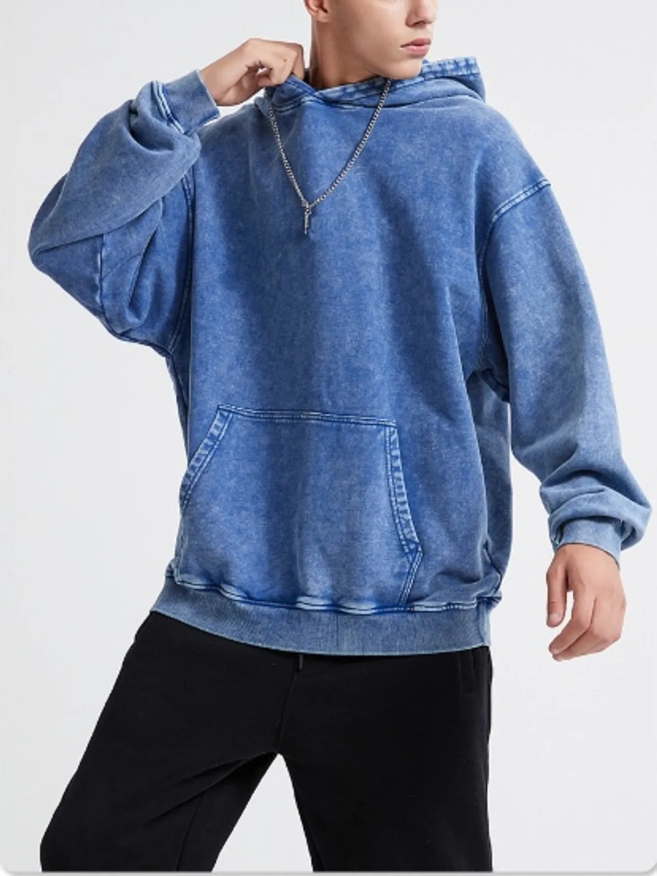 Men's Kangaroo Pocket Long Sleeve Hoodie NicholesGifts