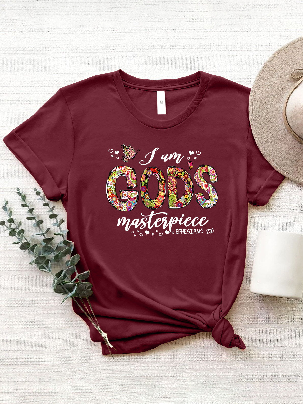 Women Letter Graphic Round Neck Short Sleeve Religious T-Shirt - Nicholesgifts.online