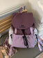 Drawstring Color Block Backpack Bag nicholesgifts