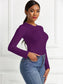 Round Neck Long Sleeve Bodysuit nicholesgifts