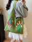 Knitted Embroidered Shoulder Bag nicholesgifts