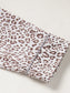 Leopard Button Down Long Sleeve Top and Pants Lounge Set nicholesgifts