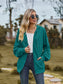 Zip Up Drawstring Long Sleeve Hooded Jacket nicholesgifts