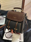 Vintage Style Leather Backpack Bag nicholesgifts