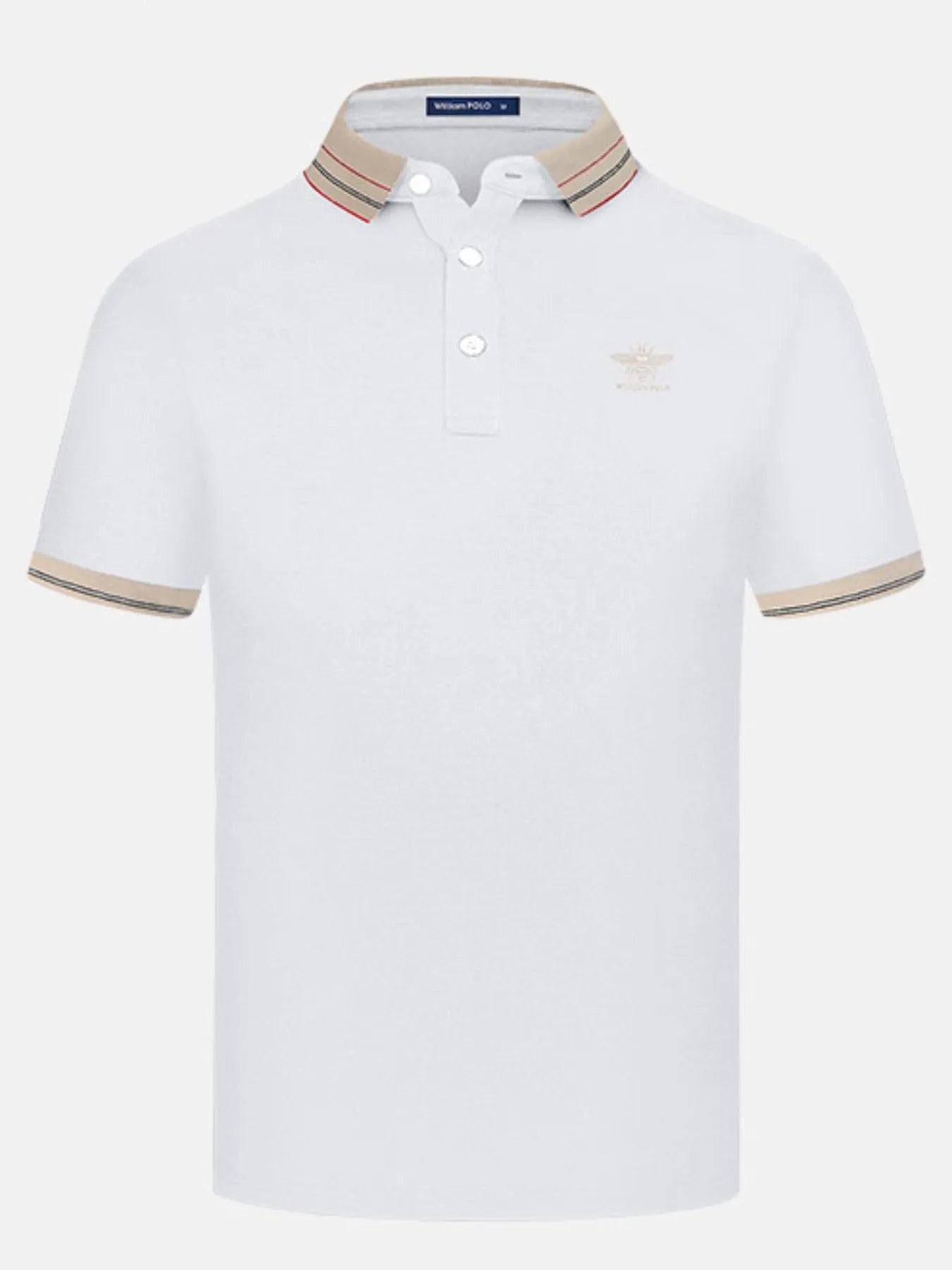 Men's Plus Size Striped Collar Short Sleeve Polo NicholesGifts