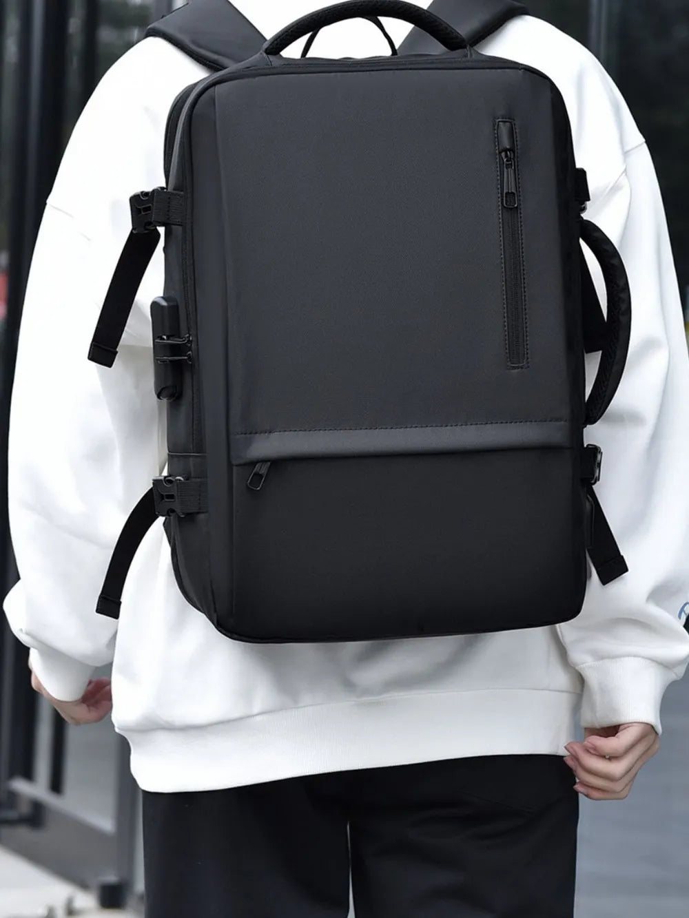 Multi-Pockets Adjustable Straps Backpack Bag nicholesgifts