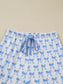Bow Print Long Sleeve Shirt and Pants Pajama Set nicholesgifts