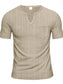Men's Full Size Notched Short Sleeve T-Shirt Plus Size nicholesgifts