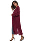 Long Sleeve Open Front Buttoned Cardigan nicholesgifts