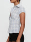 Plaid Short Sleeve Button-Up Shirt nicholesgifts
