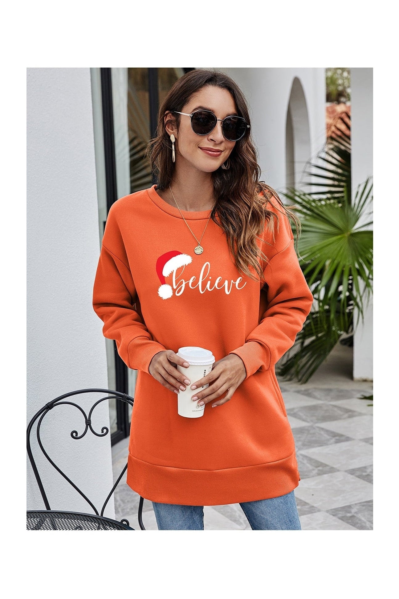 BELIEVE Graphic Tunic Sweatshirt NicholesGifts
