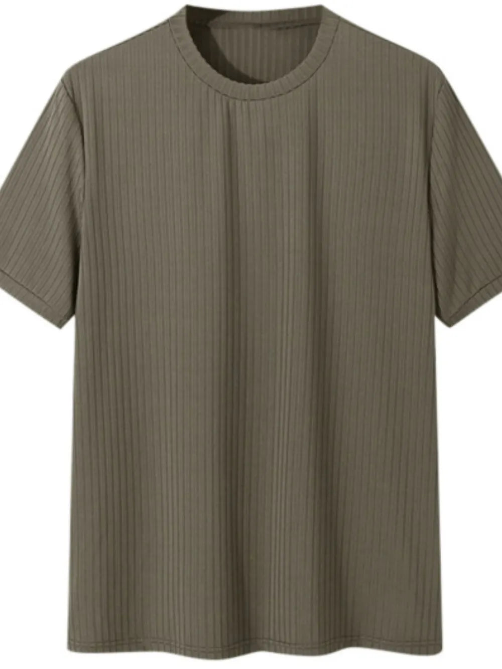 Men's Full Size Round Neck Short Sleeve T-Shirt Plus Size Trendsi