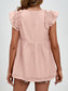 Women Ruched V-Neck Cap Sleeve Blouse nicholesgifts