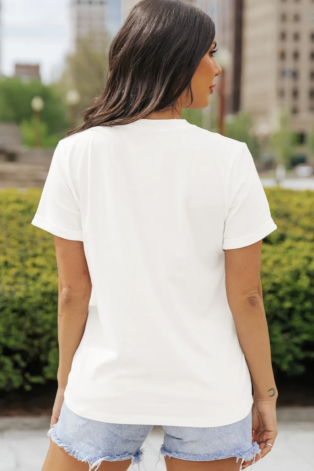 Pumpkin Round Neck Short Sleeve T-Shirt Trendsi