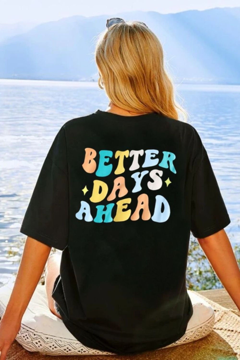 Women Better Days Ahead Round Neck Short Sleeve T-Shirt - NicholesGifts.online