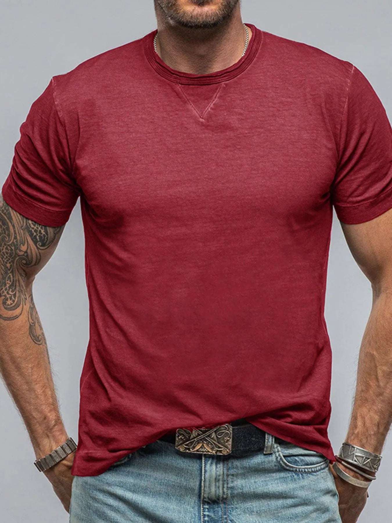 Men's Classic Short Sleeve Crew Neck T-Shirt NicholesGifts