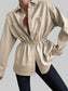 Snap Down Collared Jacket nicholesgifts