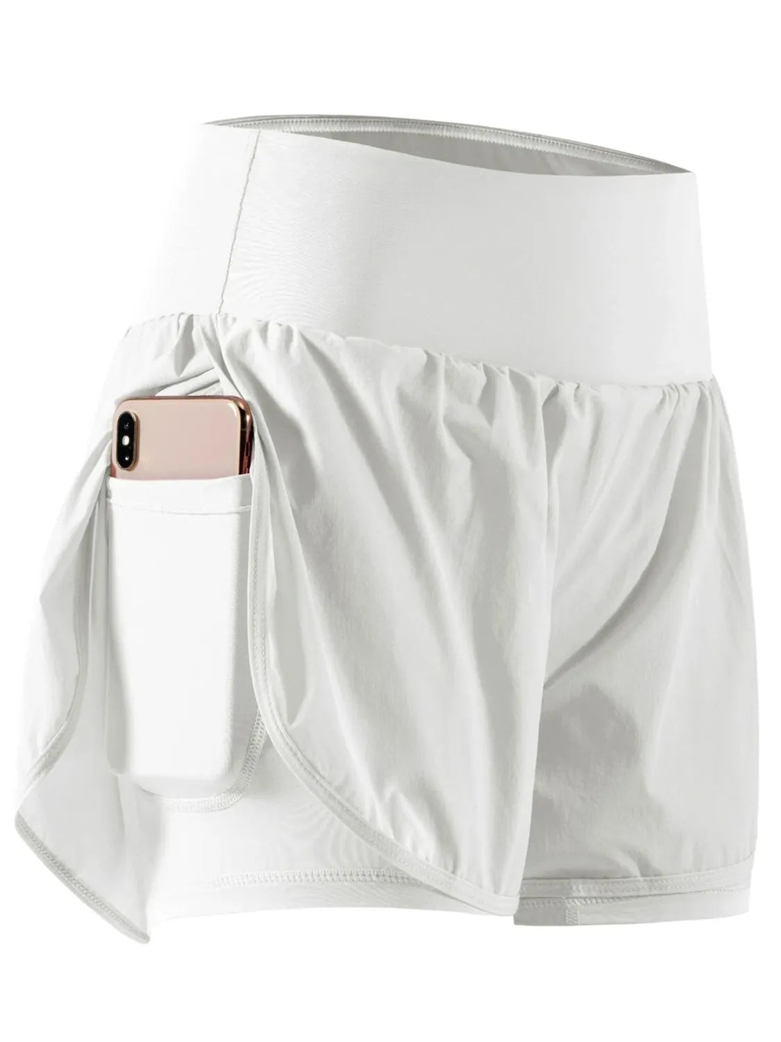 Pocketed High Waist Active Shorts Trendsi