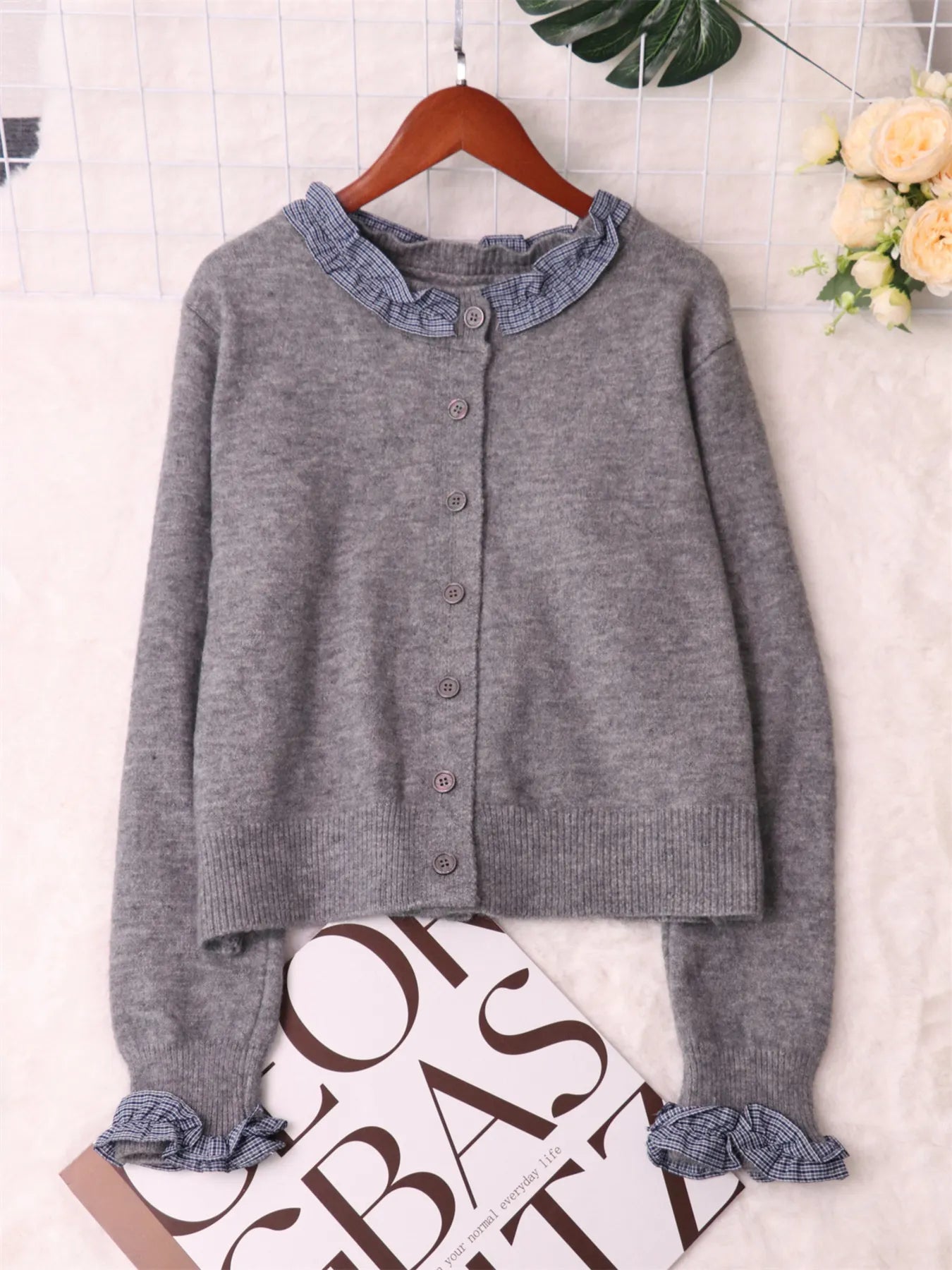Button Up Long Sleeve Cardigan