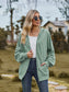 Zip Up Drawstring Long Sleeve Hooded Jacket nicholesgifts