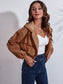 Drawstring Hooded Zip Up Jacket with Pockets nicholesgifts