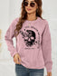Women Skull Graphic Dropped Shoulder Sweatshirt nicholesgifts