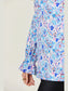 Double Take Full Size Printed Flounce Sleeve Blouse nicholesgifts