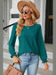 Round Neck Flounce Sleeve T-Shirt nicholesgifts