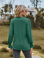 Notched Neck Flounce Sleeve Blouse nicholesgifts