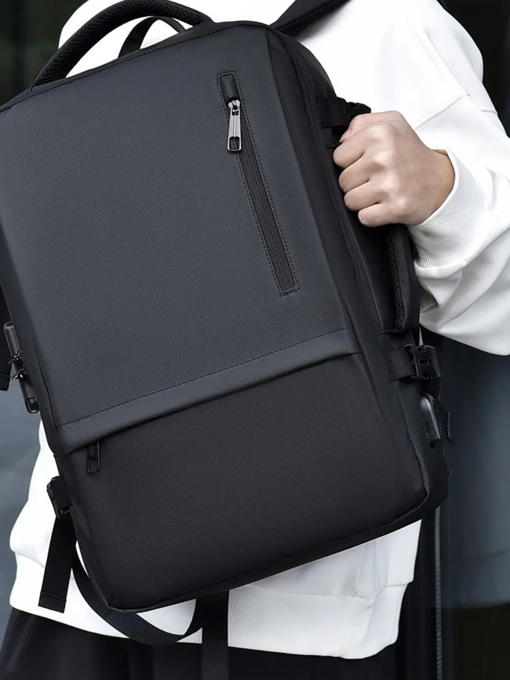 Multi-Pockets Adjustable Straps Backpack Bag nicholesgifts