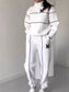Full Size Striped Quarter Zip Top and Pants Set Plus Size nicholesgifts