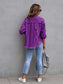 Distressed Drop Shoulder Denim Jacket nicholesgifts