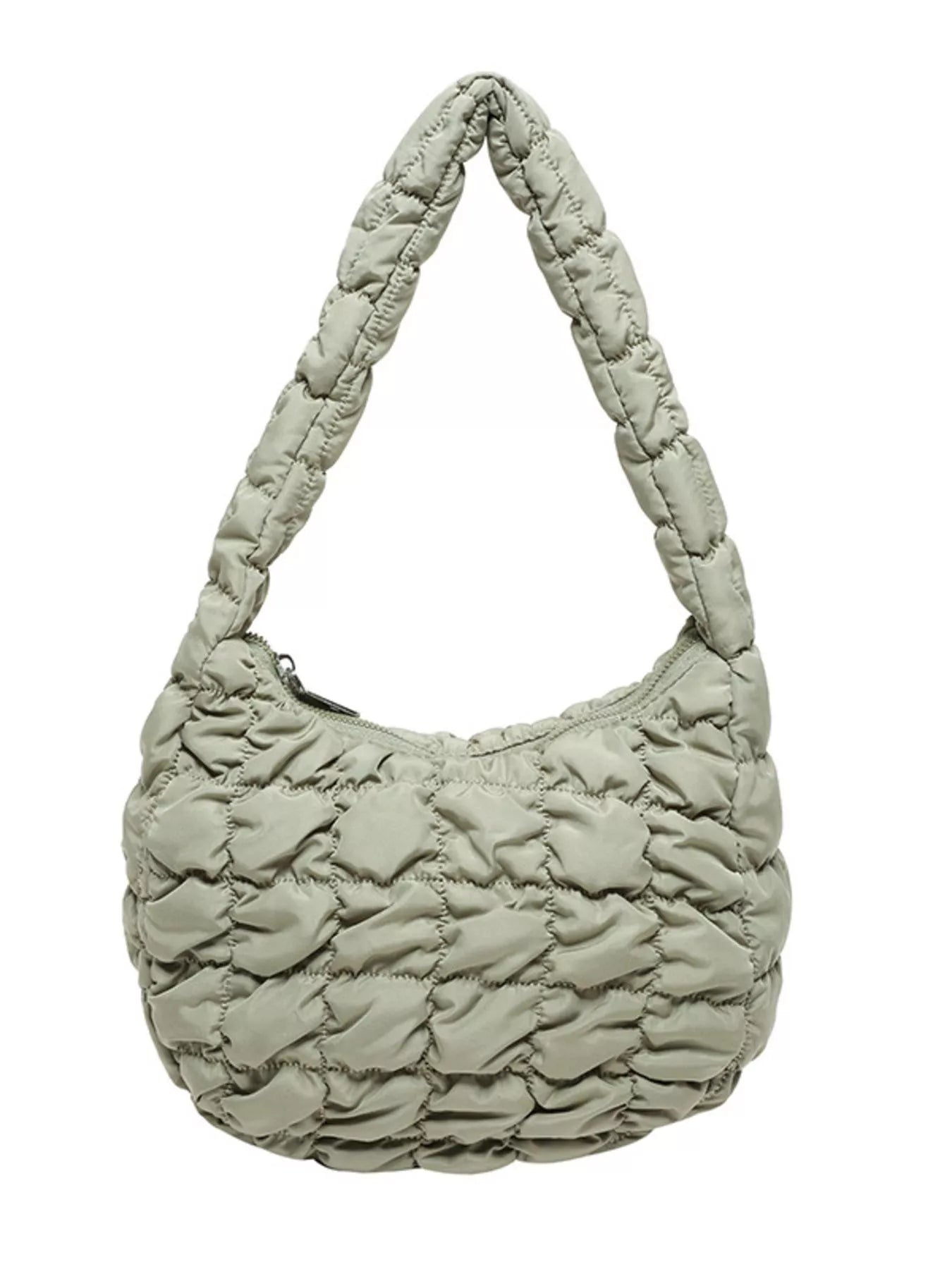 Quilted Ruched Shoulder Bag nicholesgifts