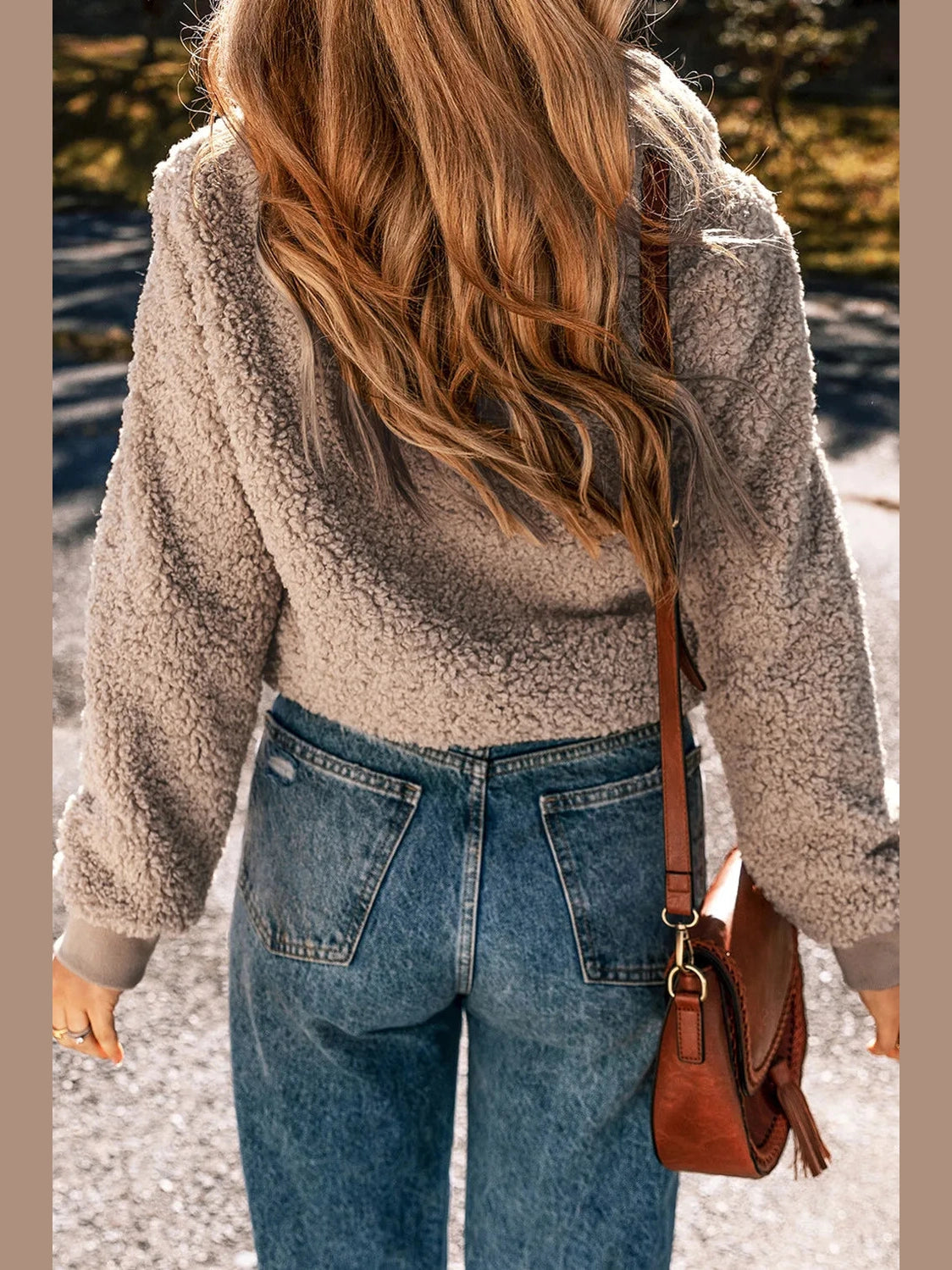 Zip Up Long Sleeve Plush Jacket nicholesgifts