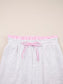 Contrasted Trim Frilled Collar Drop Shoulder Top and Drawstring Pant Set nicholesgifts
